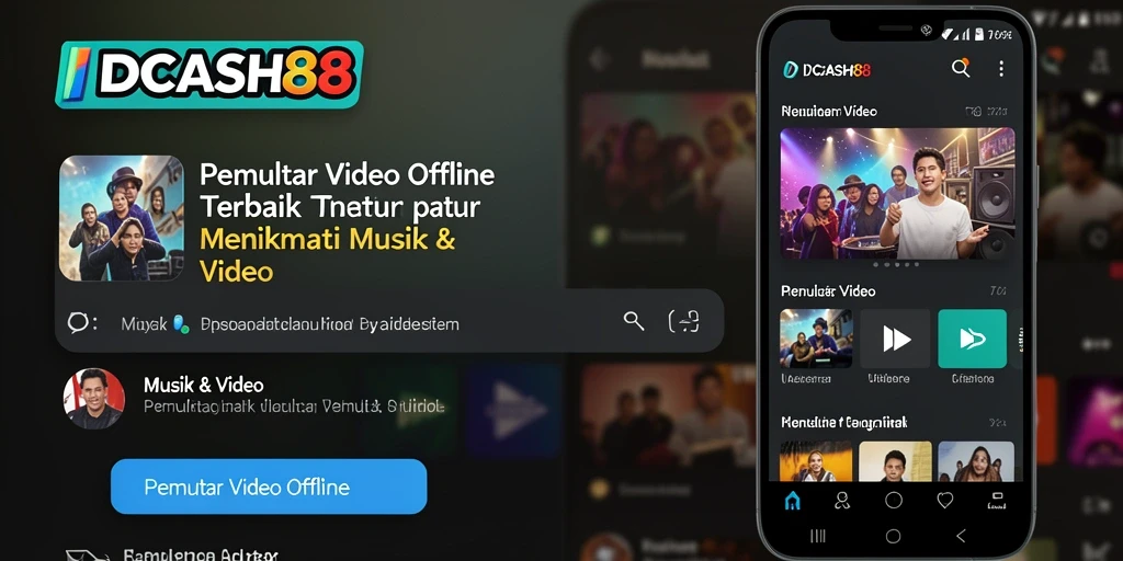 Antarmuka IDCASH88 yang user-friendly untuk pemutaran video offline.