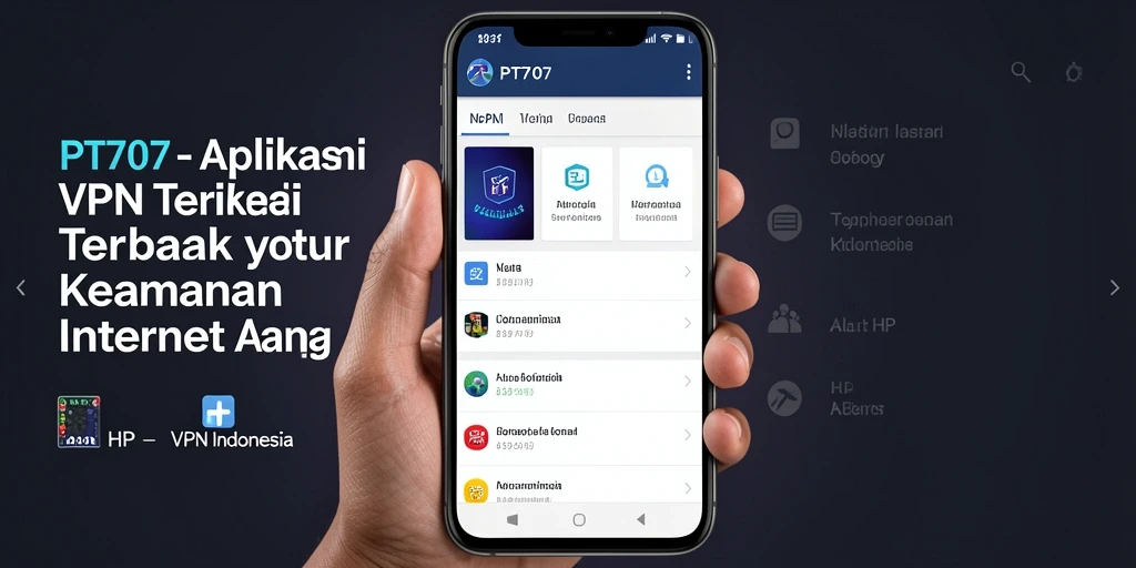 Antarmuka pengguna PT707 yang ramah dan fungsional.