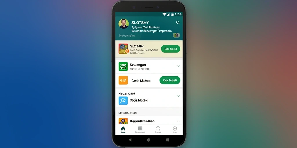 Tampilan antarmuka SLOTSMY yang membantu pengguna cek mutasi.